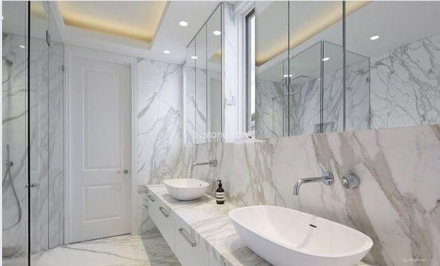 đá marble calacatta ốp nhà tắm
